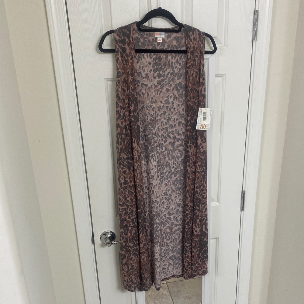 NWT - LulaRoe Joy sleeveless Long Vest (XS)